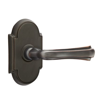 Emtek 8108WM American Heritage Classic Brass Wembley Lever, #8 Rosette