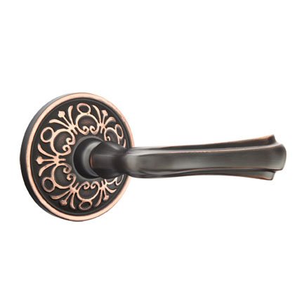 Emtek 8106WM American Heritage Classic Brass Wembley Lever, Lancaster Rosette