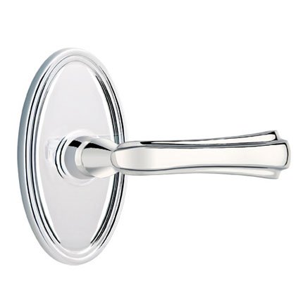Emtek 8120WM American Heritage Classic Brass Wembley Lever, Oval Rosette