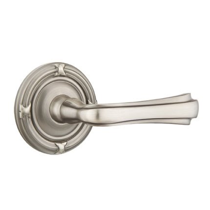 Emtek 8107WM American Heritage Classic Brass Wembley Lever, Ribbon & Reed Rosette