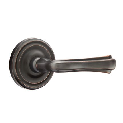 Emtek 8100WM American Heritage Classic Brass Wembley Lever, Regular Rosette