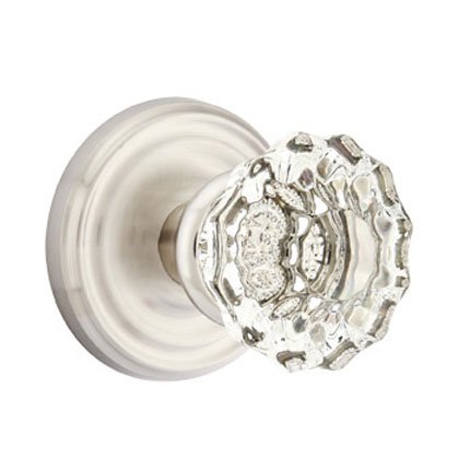 Emtek 8100AS American Heritage Crystal Astoria Knob, Regular Rosette