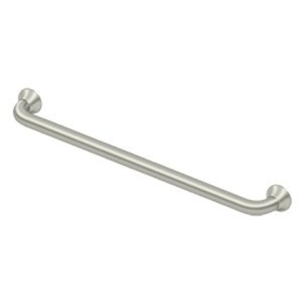 Deltana 88 Series Solid Brass Grab Bars, Concealed Screw Satin Nickel (US15)