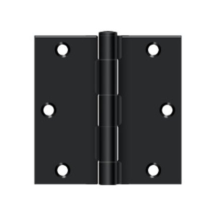 Deltana DTS35-R, Plain Bearing, Paint Black (US1B), Full Mortise
