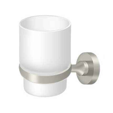 Deltana BBN Series, Zinc/Aluminum, Frosted Glass Tumbler Set Satin Nickel (US15) Finished