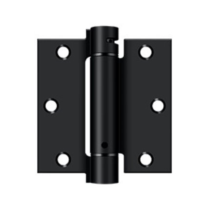 Deltana DTDSH35, Single Acting Spring, Paint Black (US1B), Full Mortise
