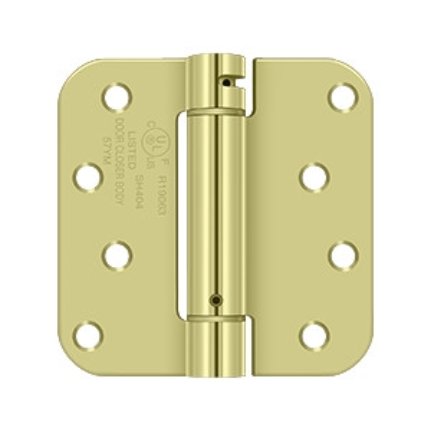 Deltana DTDSH4R5T, Single Acting Spring, Zinc Plated (US2D), Full Mortise