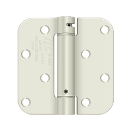 Deltana DTDSH4R5BM, Single Acting Spring, Prime Coat White (USPW), Full Mortise