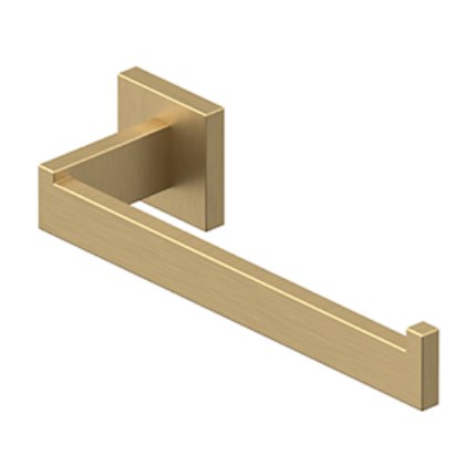 Deltana MM Bath Series, Towel Holder, Single Post Satin Brass (US4) Finished