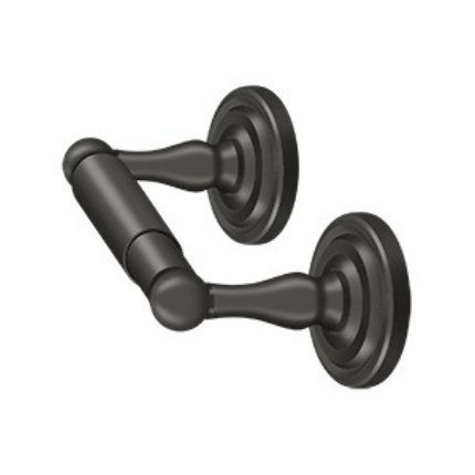 Deltana R Series Solid Brass Paper Holder, Double Post Oil-Rubbed Bronze (US10B) Finished