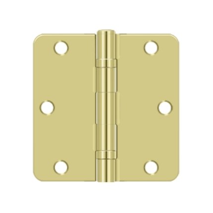 Deltana DTS35R4BB, 2 Ball Bearings, Polished Brass (US3), Full Mortise