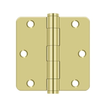 Deltana DTS35R4HD, Plain Bearing, Polished Brass (US3), Full Mortise