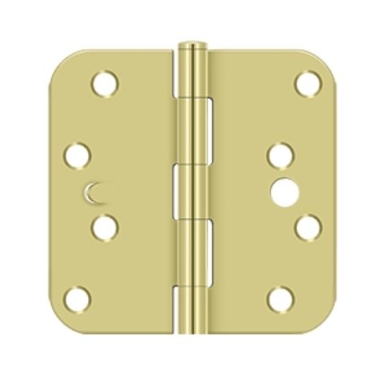Deltana DTS44R5-SEC, Plain Bearing, Polished Brass (US3), Full Mortise