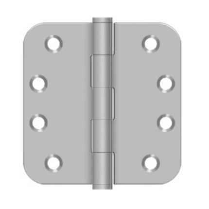 Deltana Residential Grade, 5 Knuckle, Full Mortise Hinge, 4" x  4"Satin Stainless Steel Finishes