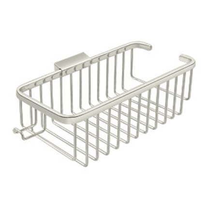 Deltana Wire Basket, Deep, Rectangular With Hook Polished Nickel (US14) Finished