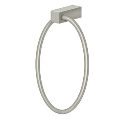 Deltana Zinc-Aluminum Towel Ring Satin Nickel (US15) Finished