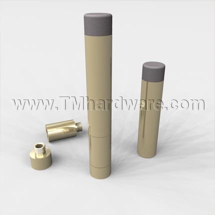 Deltana Extendable Baseboard Door Stopper, Solid Brass