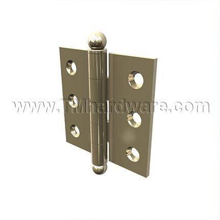 Deltana, Full Mortise Cabinet Hinge, Solid Brass, 2" x 2"