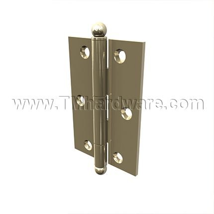Deltana, Full Mortise Cabinet Hinge, Solid Brass, 3"x 2"
