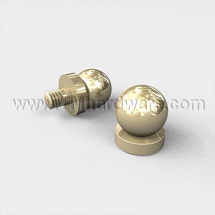 Deltana DTDSBT Ball Tip, Solid Brass