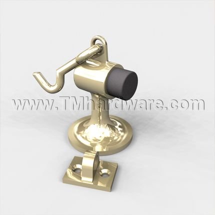 Deltana Cement Floor Mount Bumper With Ring Catch, 3-3/4" Height