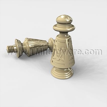 Deltana DTDSPUT Ornate Tip, Solid Brass