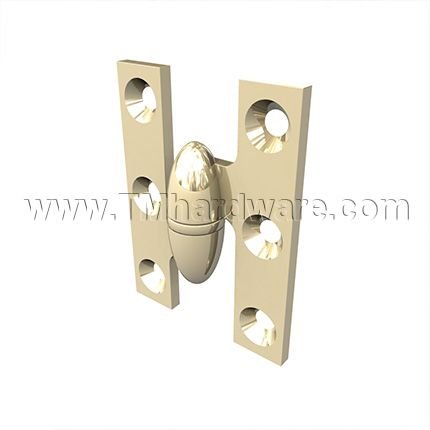 Deltana, Full Mortise, Olive Knuckle Hinge, 2" x 1-1/2"