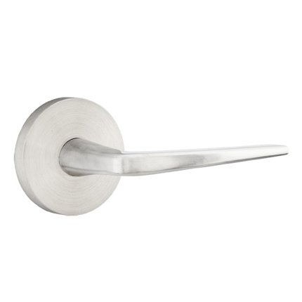 Emtek S10002AT Contemporary Stainless Steel Athena Lever, Disk Rosette