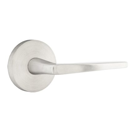 Emtek S10002HES Contemporary Stainless Steel Hermes Lever, Disk Rosette