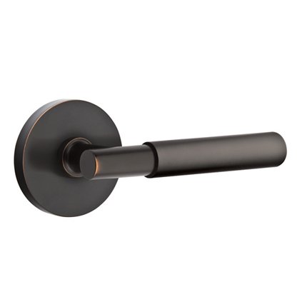 Emtek 5109MYL Contemporary Modern Brass Myles Lever, Disk Rosette