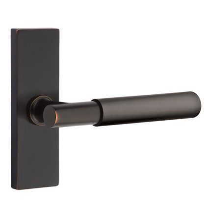 Emtek 5507MYL Contemporary Modern Brass Myles Lever, Stretto Rosette