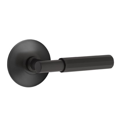 Emtek 5107TAFA Contemporary Modern Brass T-Bar Faceted Lever, Modern Rosette