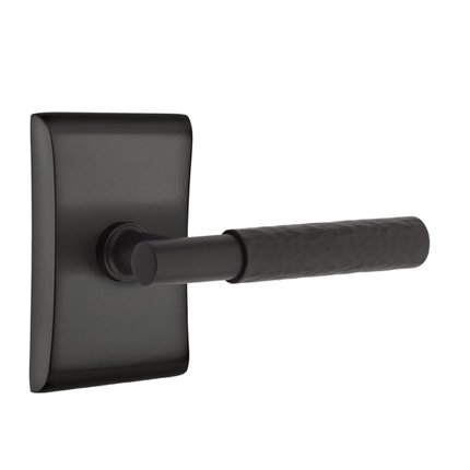 Emtek 5111TAHA Contemporary Modern Brass T-Bar Hammered Lever, Neos Rosette