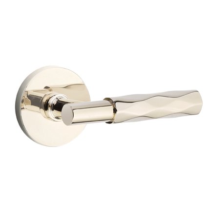 Emtek 5109TATR Contemporary Modern Brass T-Bar Tribeca Lever, Disk Rosette