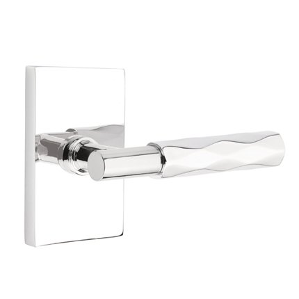 Emtek 5112TATR Contemporary Modern Brass T-Bar Tribeca Lever, Modern Rectangular Rosette