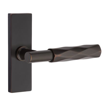 Emtek 5507TATR Contemporary Modern Brass T-Bar Tribeca Lever, Stretto Rosette