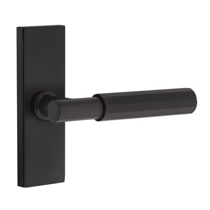 Emtek 5507TAFA Contemporary Modern Brass T-Bar Faceted Lever, Stretto Rosette