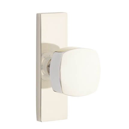 Emtek 5507FRK Contemporary Modern Brass Freestone Knob, Stretto Rosette