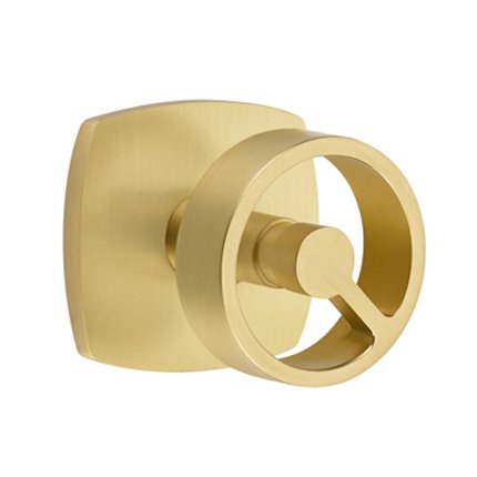 Emtek 5316SPK Contemporary Modern Brass Spoke Knob, Urban Modern Rosette