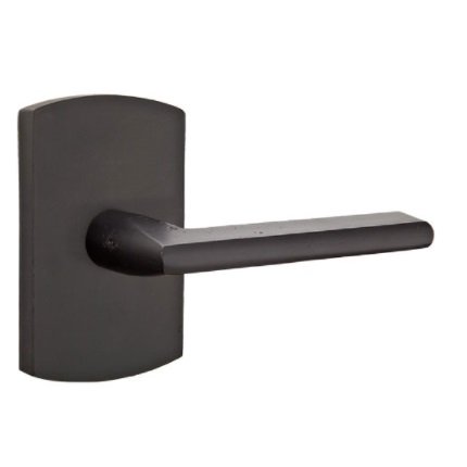 Emtek 7100LR Rustic Living Sandcast Bronze Lariat Lever, #4 Rosette