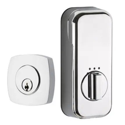 Emtek EM8426 Urban Modern Brass Deadbolt, EMPowered Smart Lock, Single Cylinder, Oil Rubbed Bronze (US10B) Finish