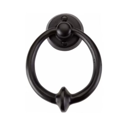 Emtek Bronze Door Knocker with Ring Pull Flat Black Bronze Finished