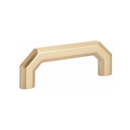 Emtek #866124 Hollywood Regency Collection, Riviera Cabinet Pull, Emtek #86612 - *86620 Hollywood Regency Colection, Riviera Cabinet Pull, 3-1/2" CTC