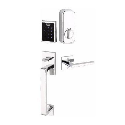 Emtek EMP0103 EMPowered Motorized Touchscreen Keypad Entry Set With Baden Grip, Oil Rubbed Bronze (US10B) Finish