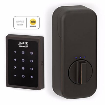 EMTEK EMP1101 EMPowered™ Motorized Touchscreen SMART Keypad Deadbolt, Oil Rubbed Bronze (US10B) Finish