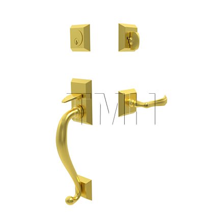 Emtek 4413WM Franklin Entry Set with Wembley Lever (US4)