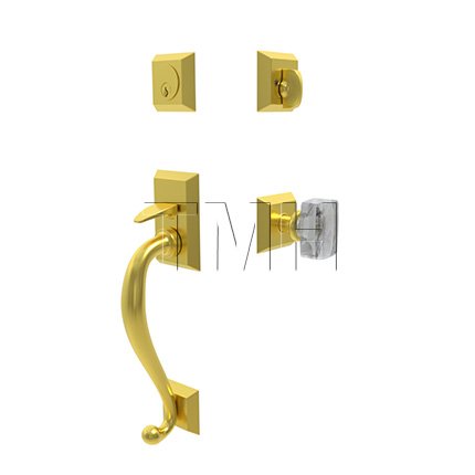 Emtek 4413WS Franklin Entry Set with Windsor Crystal Knob (US4)