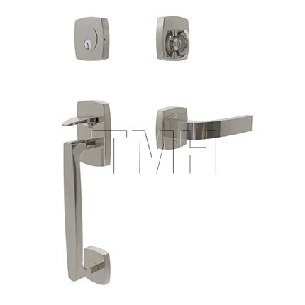 Emtek 4715BRL Entry Set in Polished Nickel - Lifetime Finish (US14)
