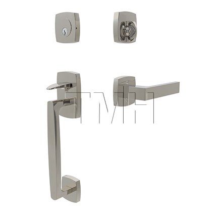 Emtek 4715DT Entry Set in Polished Nickel - Lifetime Finish (US14)