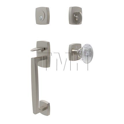 Emtek 4715HT Tubular Entry Set in Satin Nickel Finish (US15)
